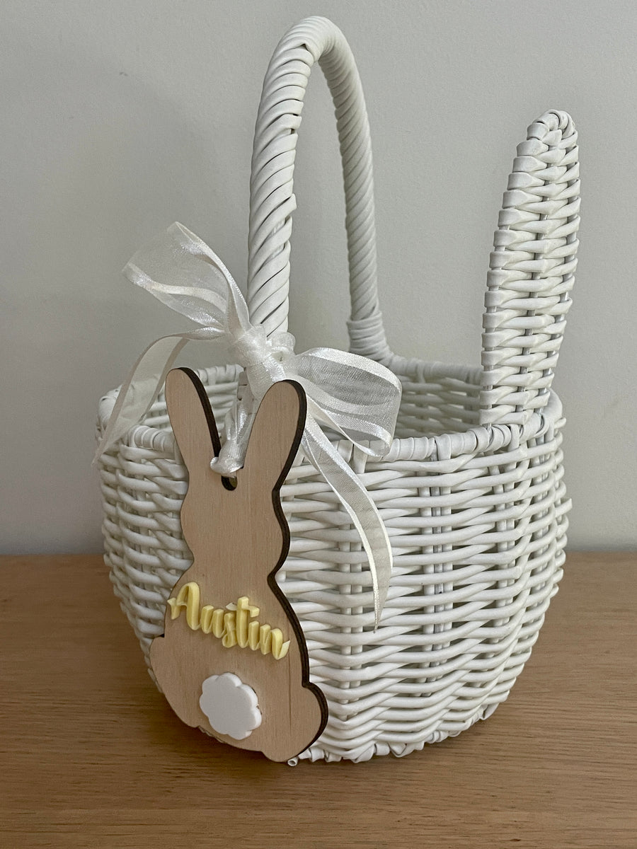 Personalised Easter bunny basket tags