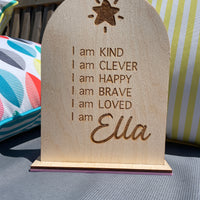 ‘I am…’ personalised boards