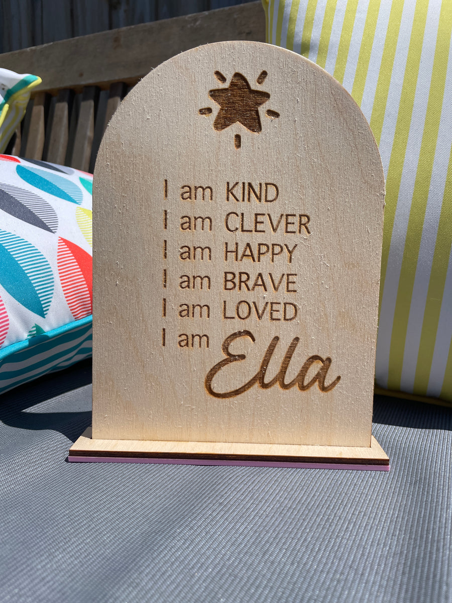 ‘I am…’ personalised boards