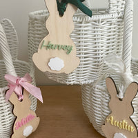 Personalised Easter bunny basket tags