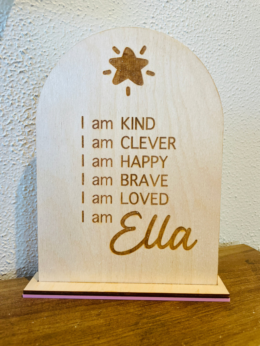 ‘I am…’ personalised boards