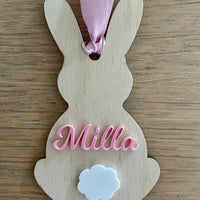 Personalised Easter bunny basket tags