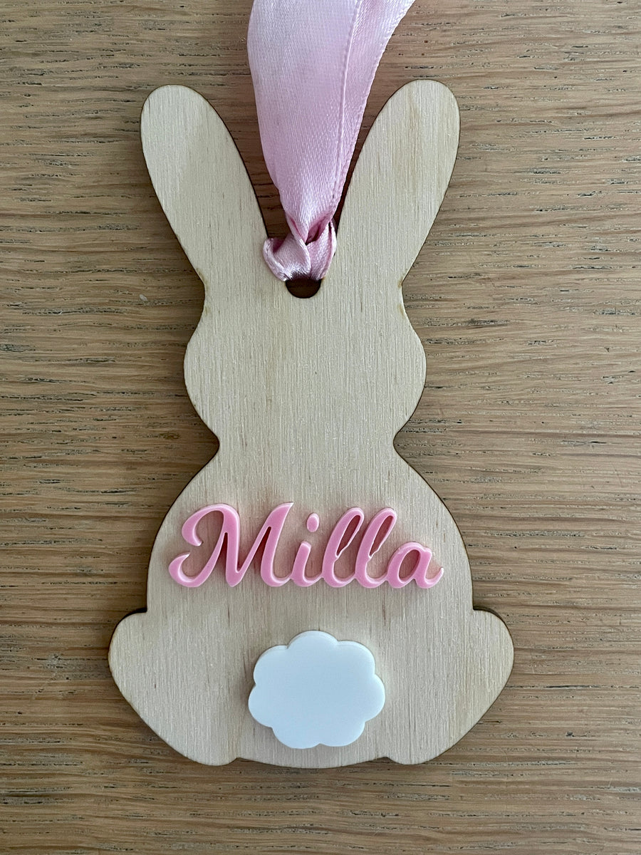 Personalised Easter bunny basket tags