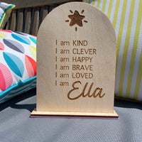 ‘I am…’ personalised boards