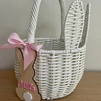 Personalised Easter bunny basket tags