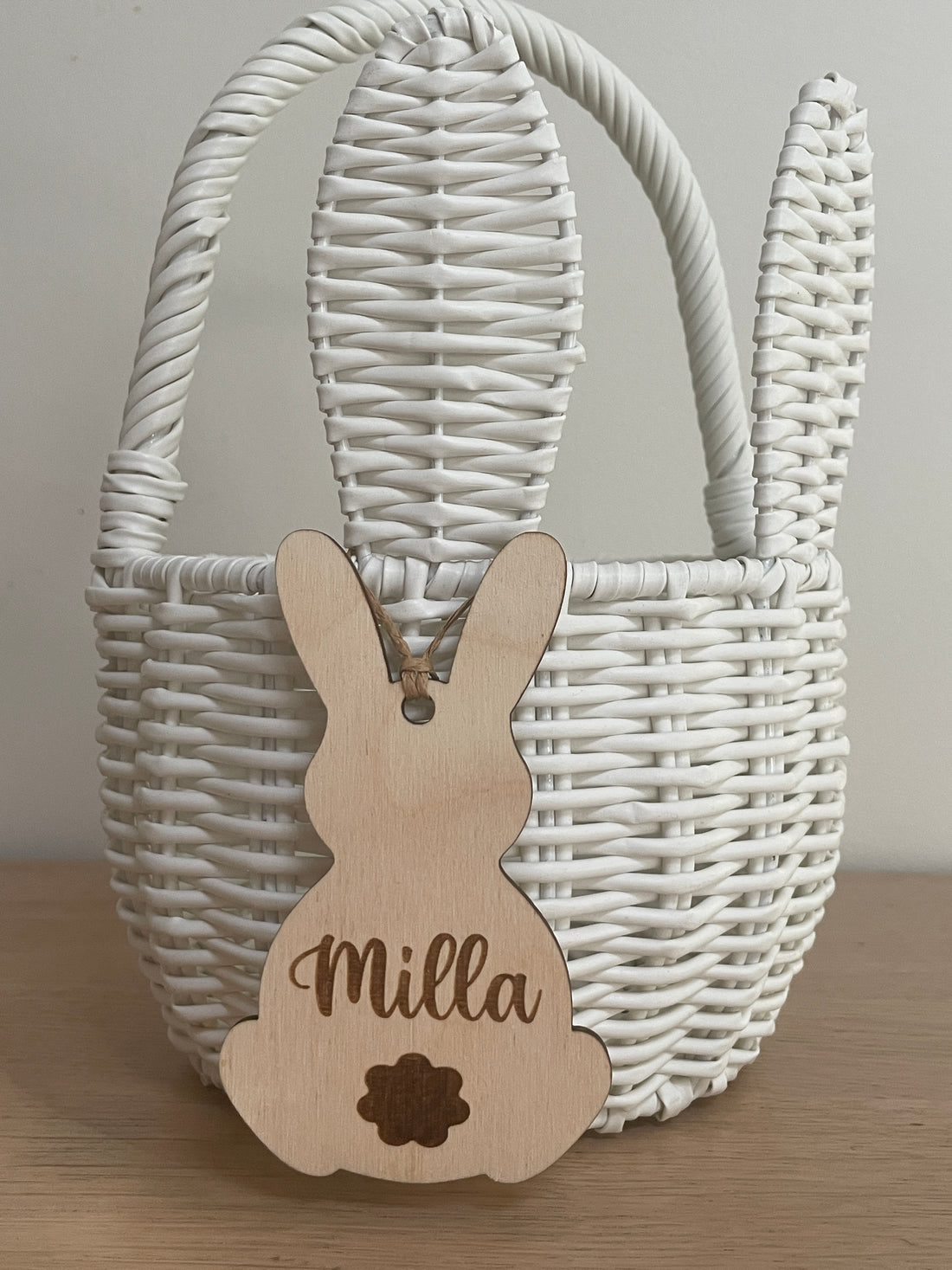 Personalised Easter bunny basket tags