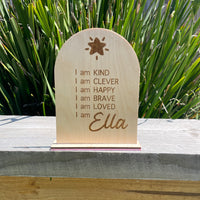 ‘I am…’ personalised boards