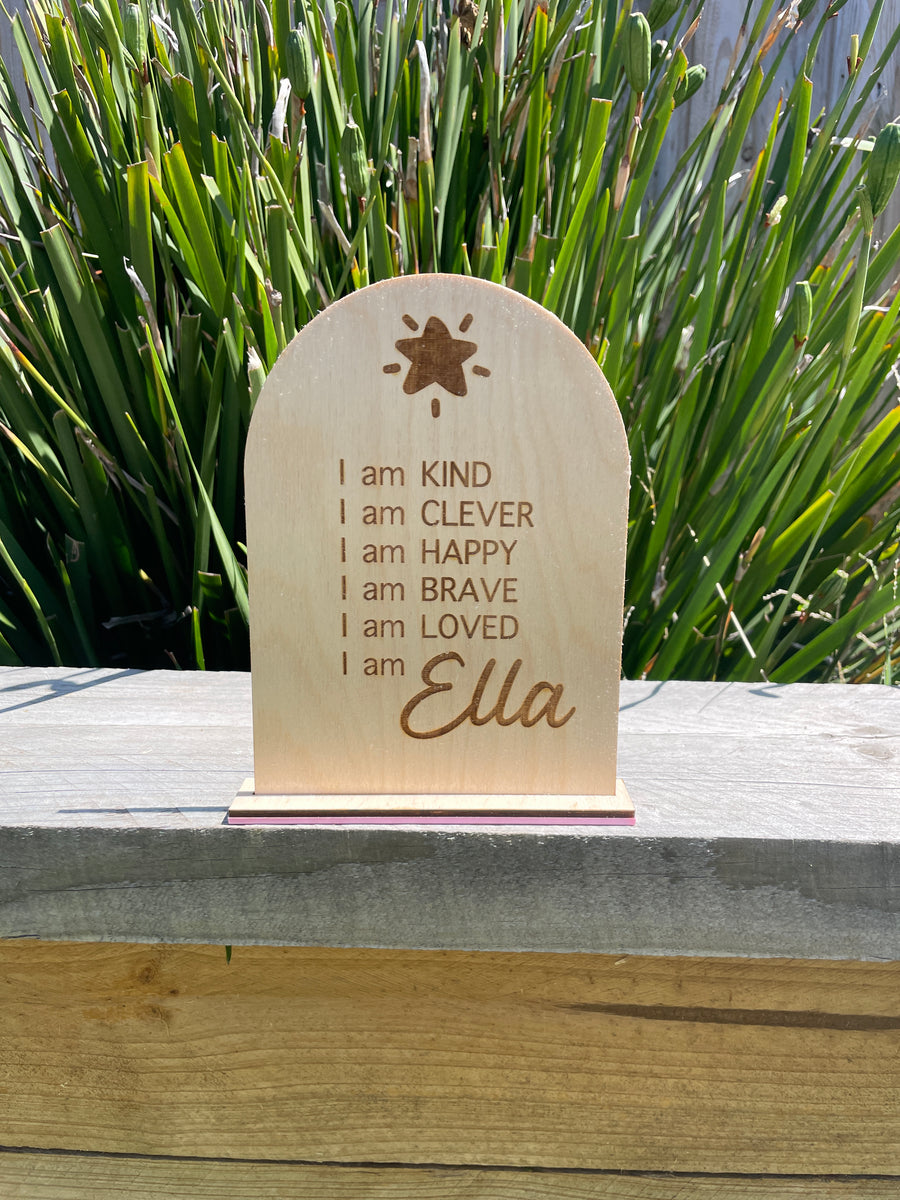 ‘I am…’ personalised boards