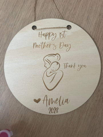 1st Mother’s Day wall hanging