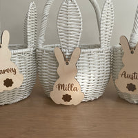 Personalised Easter bunny basket tags